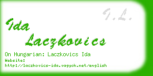 ida laczkovics business card